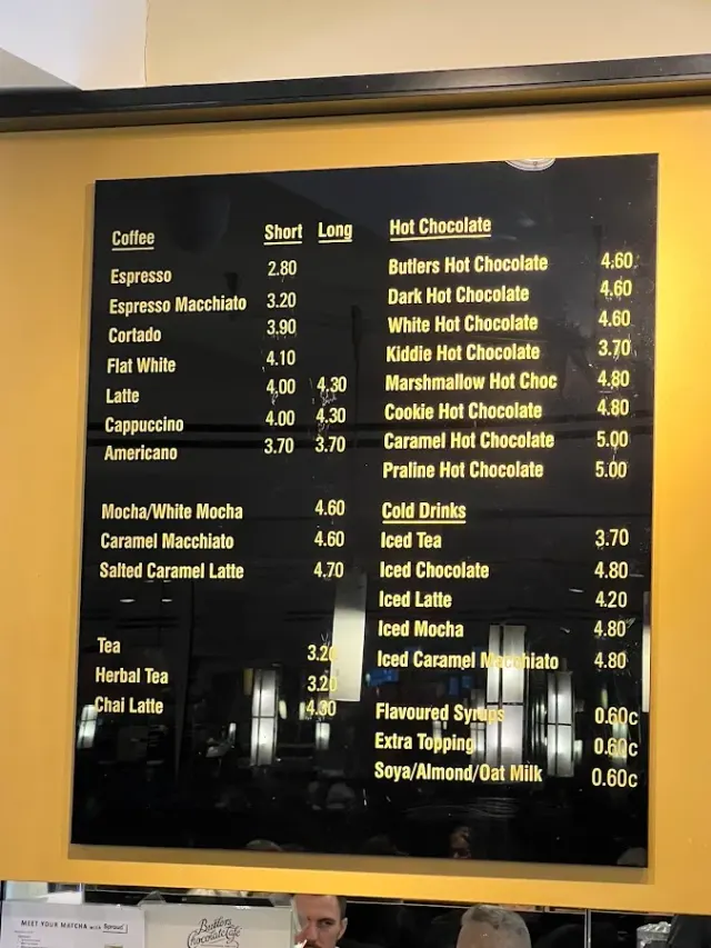 BookNoFees: Kahvila – Butlers Chocolate Café – Dublin – Butlers Chocolate Café, kuva 2