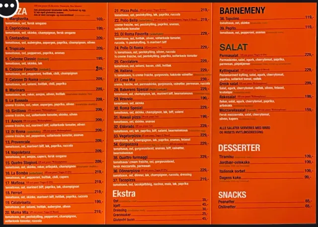 BookNoFees: Ravintola – Café di Roma – Oslo – Café di Roma, kuva 3