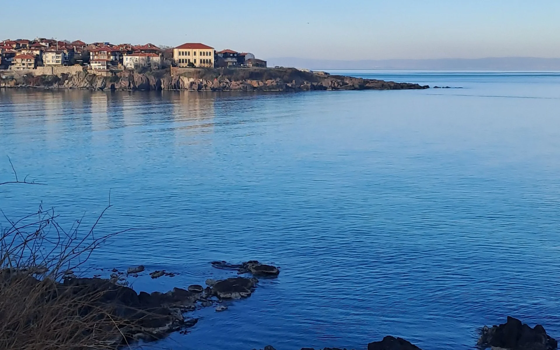 Sozopols kust vid Svarta havet