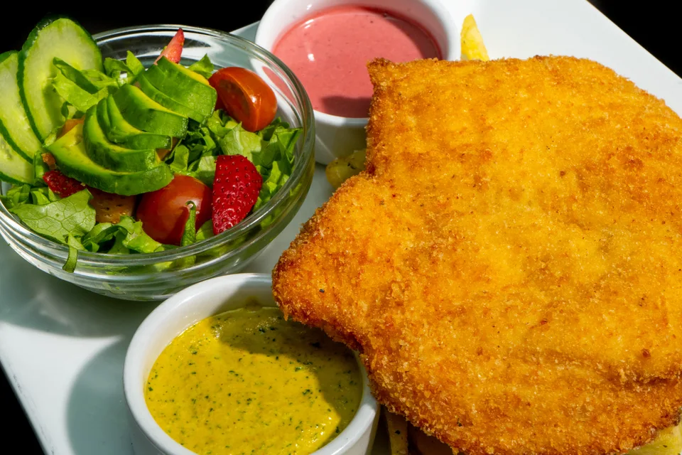 BookNoFees: Exempelbild: Panerad schnitzel